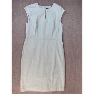 Ann Taylor Ivory Cap Sleeve Mini Dress
